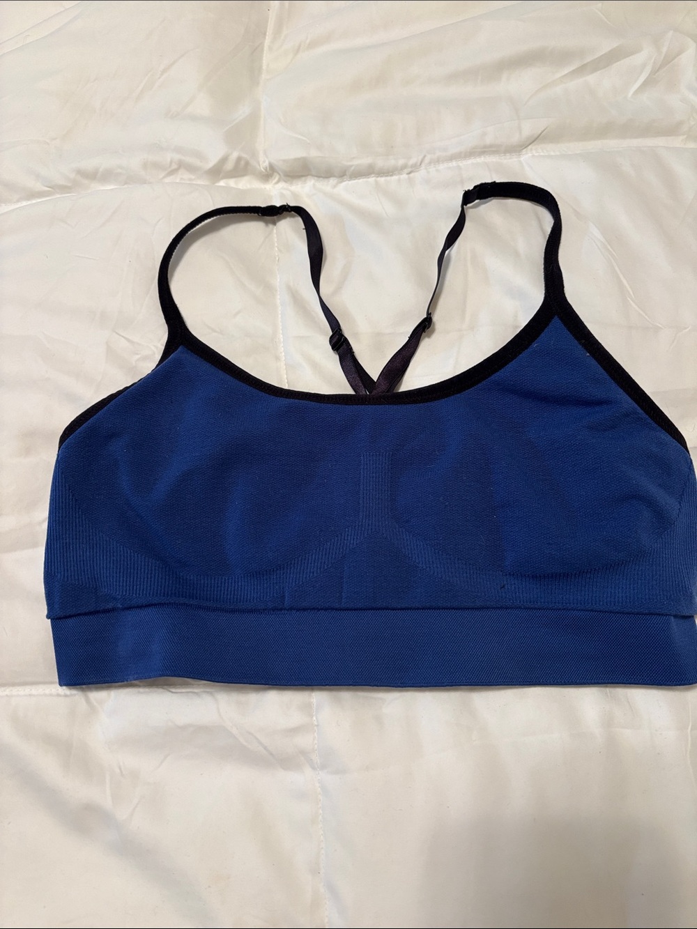 Champion/Target Blue/blk sportsbra sz S